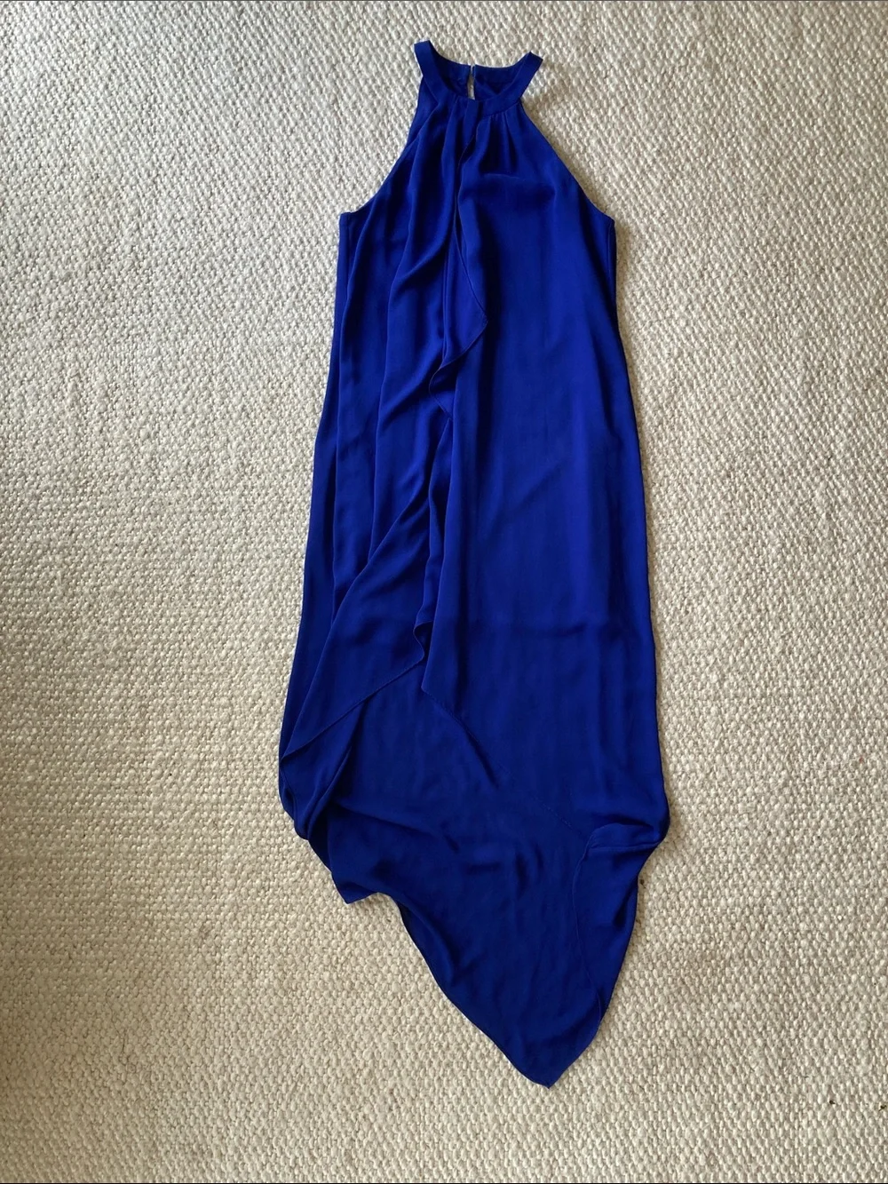 BCBGMaxAzria Women’s Cobalt Blue Halter dress